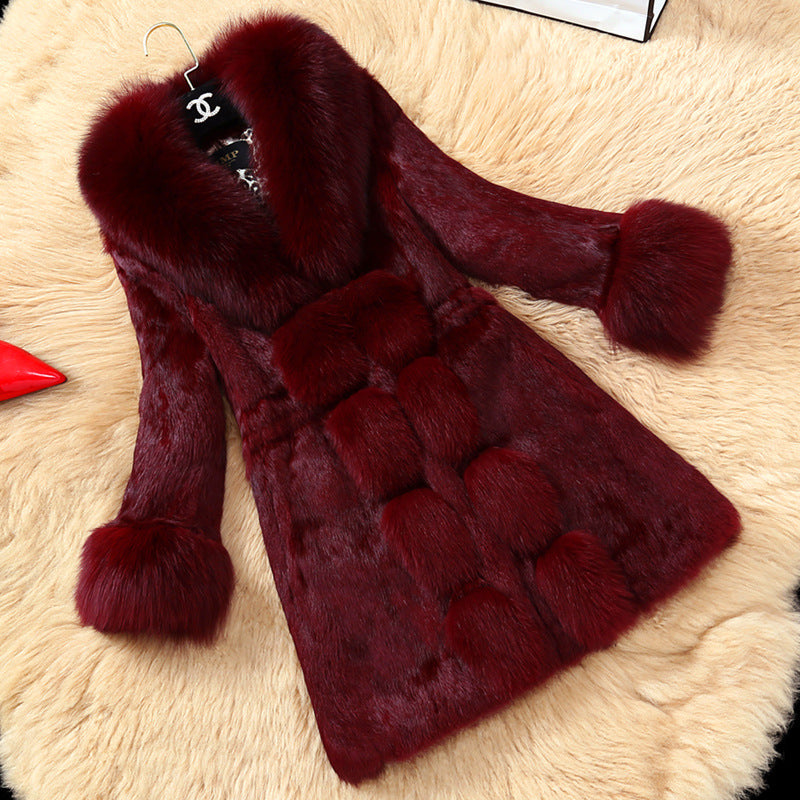 Manteau élégant en fausse fourrure pour femme avec col luxueux Berg-Feldt