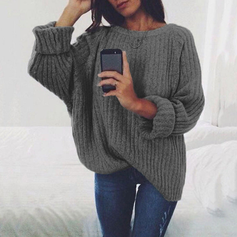 Pull en grosse maille pour femme, coupe oversize, motif texturé Berg-Feldt