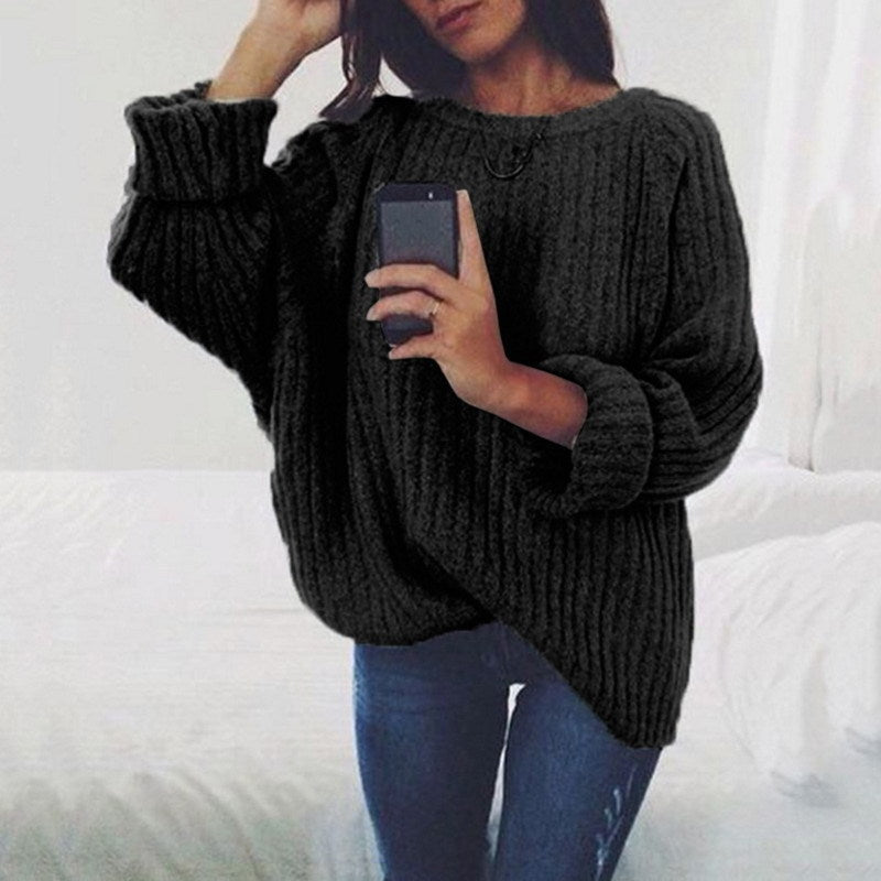 Pull en grosse maille pour femme, coupe oversize, motif texturé Berg-Feldt