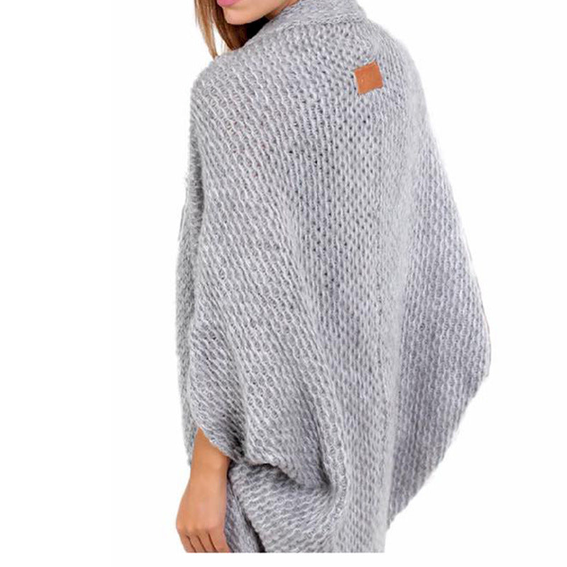 Damen poncho décontracté en maille coupe ample et détails élégants Berg-Feldt