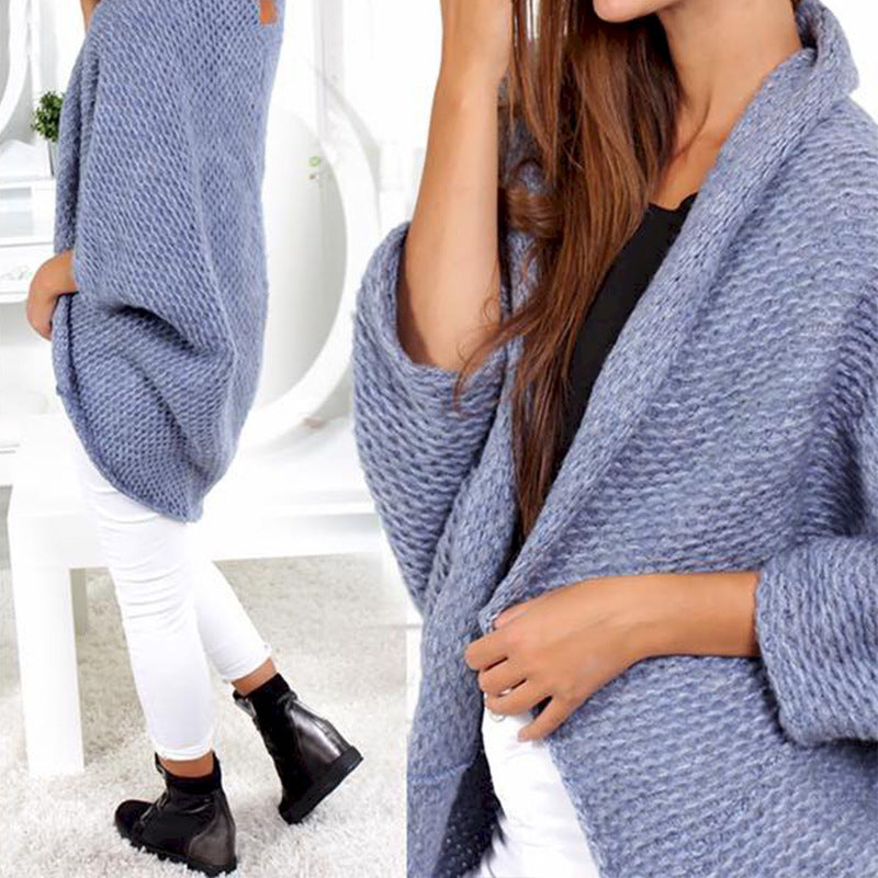 Damen poncho décontracté en maille coupe ample et détails élégants Berg-Feldt