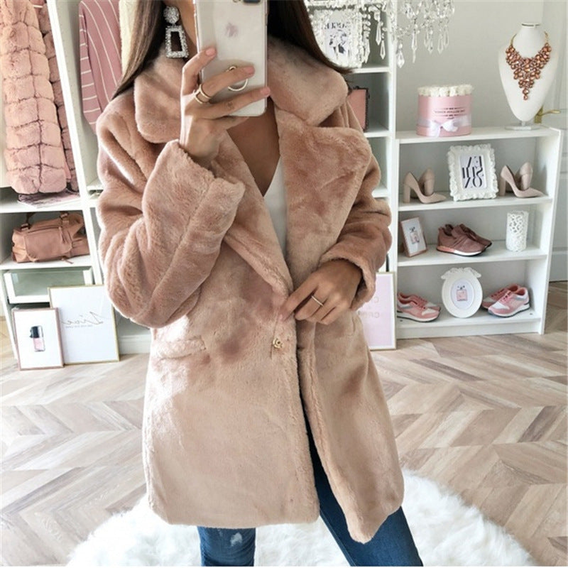 Manteau douillet en peluche pour femmes Berg-Feldt