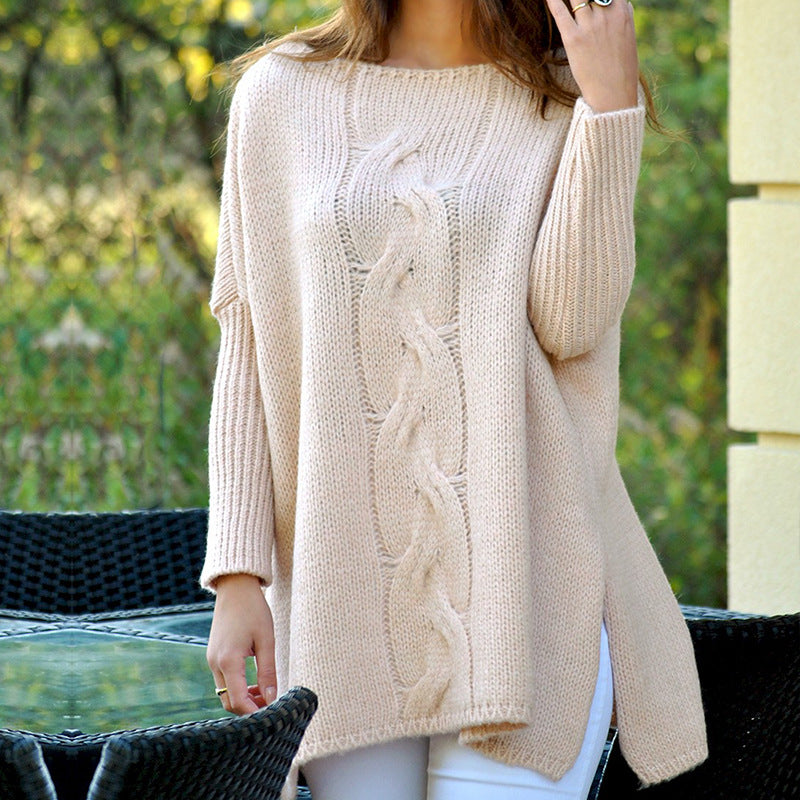 Pull tricoté épais pour femme avec motif torsadé classique et coupe ample Berg-Feldt