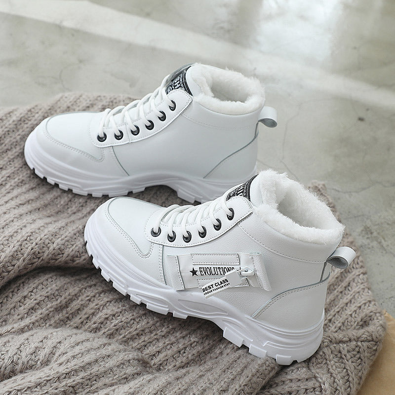 Berg-Feldt | Stiefel - Kunstleder - High-Top - Chunky Plateausohle - Schnürverschluss