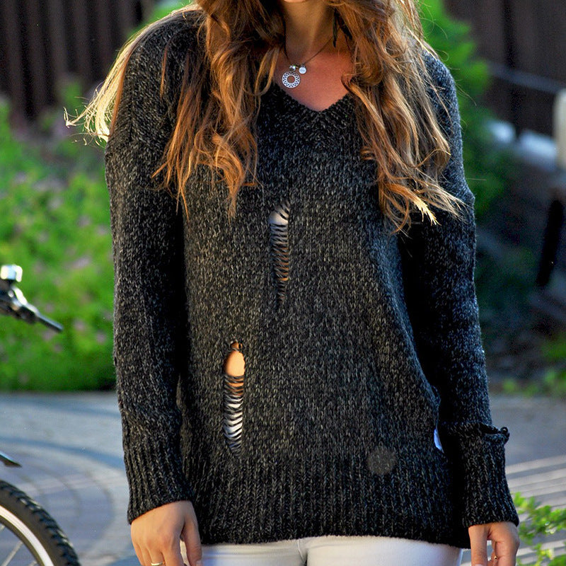 Damen-Grobstrickpullover mit coupe innovante et détails décontractés Berg-Feldt