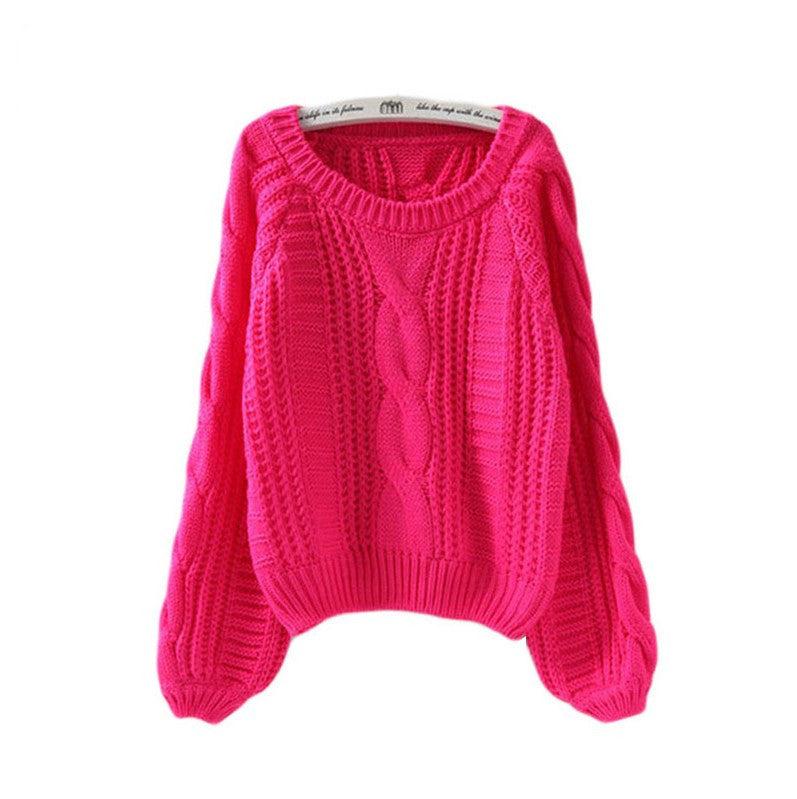 Pull en grosse maille pour femme avec manches volumineuses et motif torsadé Berg-Feldt
