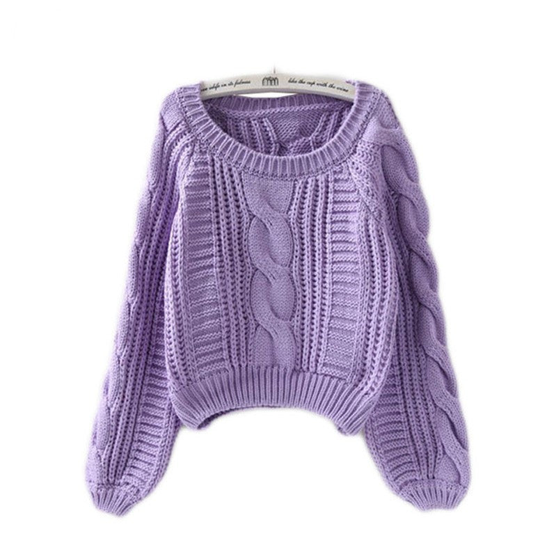 Pull en grosse maille pour femme avec manches volumineuses et motif torsadé Berg-Feldt