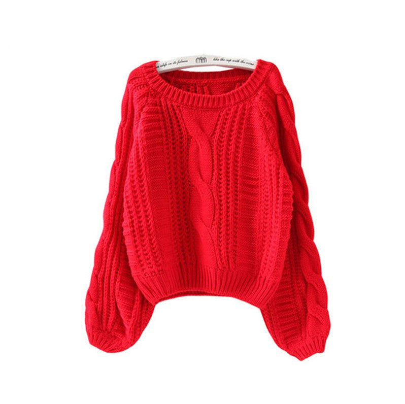 Pull en grosse maille pour femme avec manches volumineuses et motif torsadé Berg-Feldt