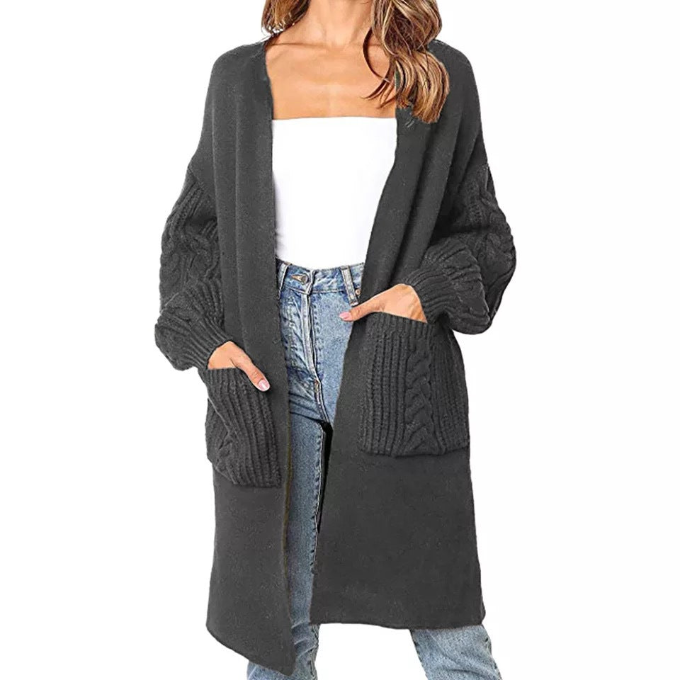 Gros cardigan en maille tressée pour femme de berg-feldt