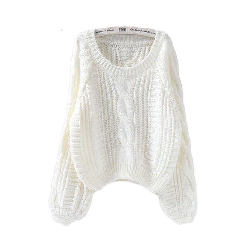Pull en grosse maille pour femme avec manches volumineuses et motif torsadé Berg-Feldt