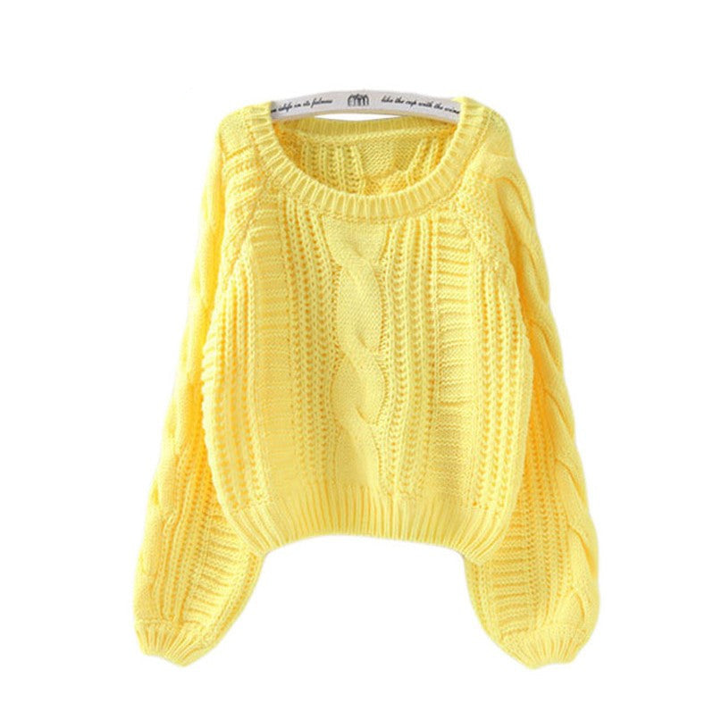 Pull en grosse maille pour femme avec manches volumineuses et motif torsadé Berg-Feldt