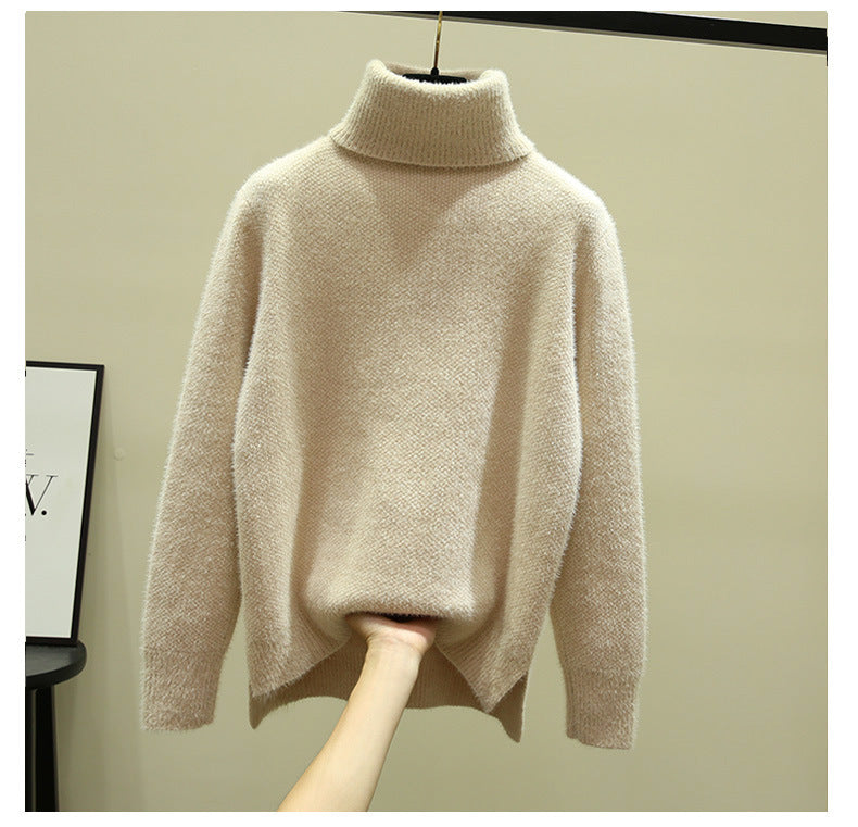Damen Oversized Rollkragenpullover aus weichem Strick Berg-Feldt