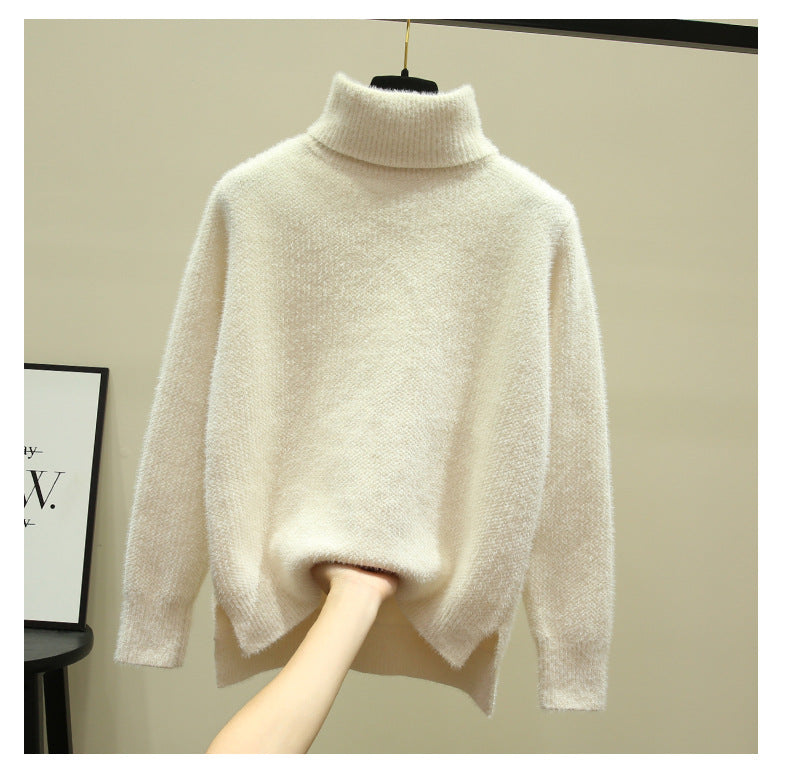 Damen Oversized Rollkragenpullover aus weichem Strick Berg-Feldt
