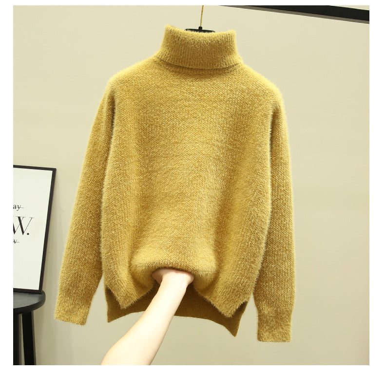 Damen Oversized Rollkragenpullover aus weichem Strick Berg-Feldt