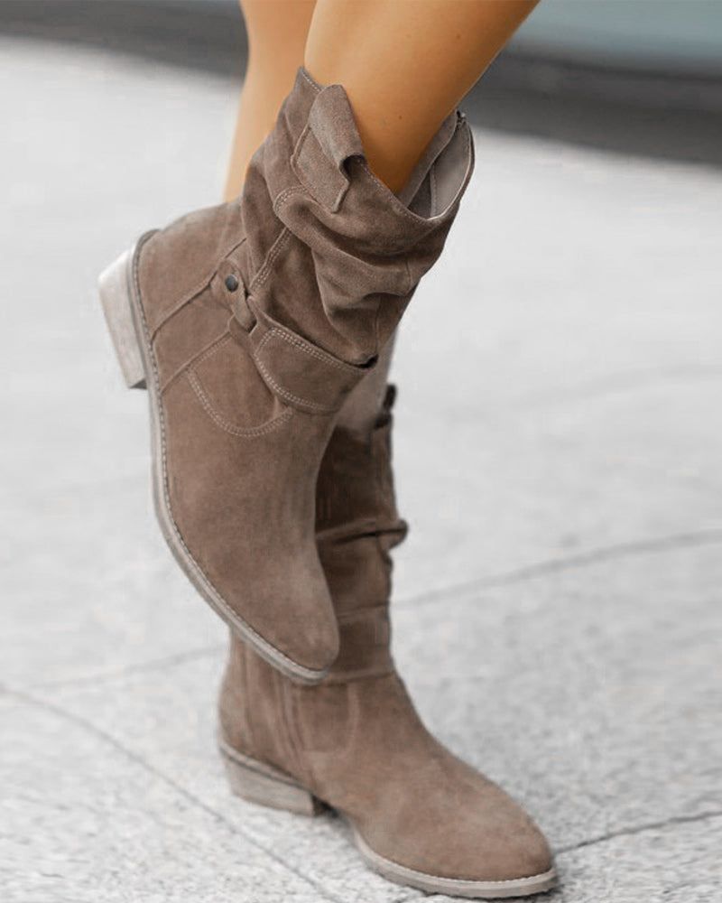 Berg-Feldt | Modische Stiefel mit Flachen Absätzen