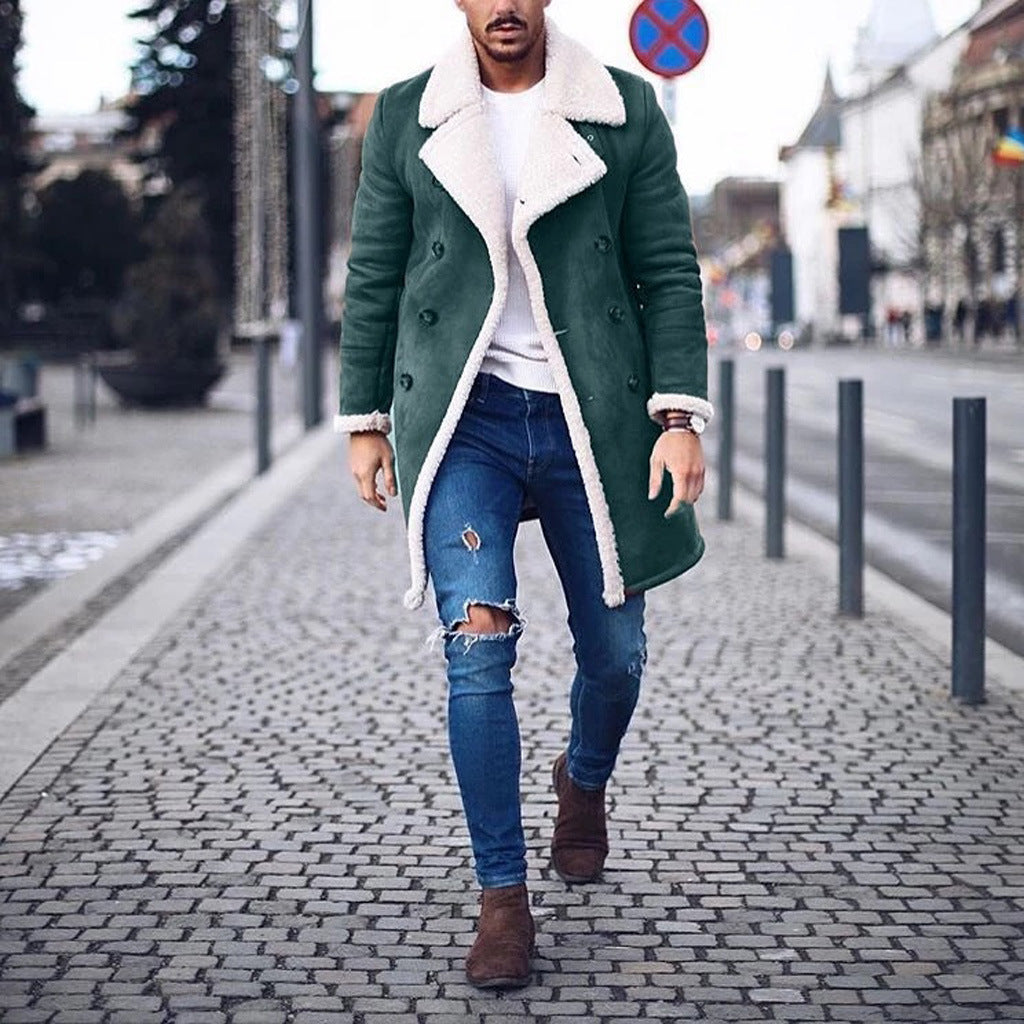 Manteau homme en peau de mouton avec doublure teddy luxueuse Berg-Feldt