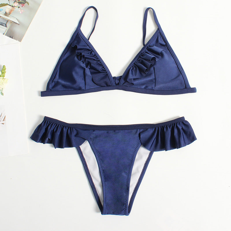 Ensemble bikini à volants et taille élastique de berg-feldt