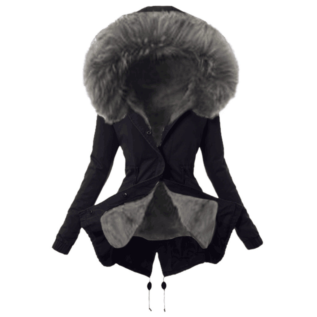 Parka femme tendance avec col en fausse fourrure amovible Berg-Feldt