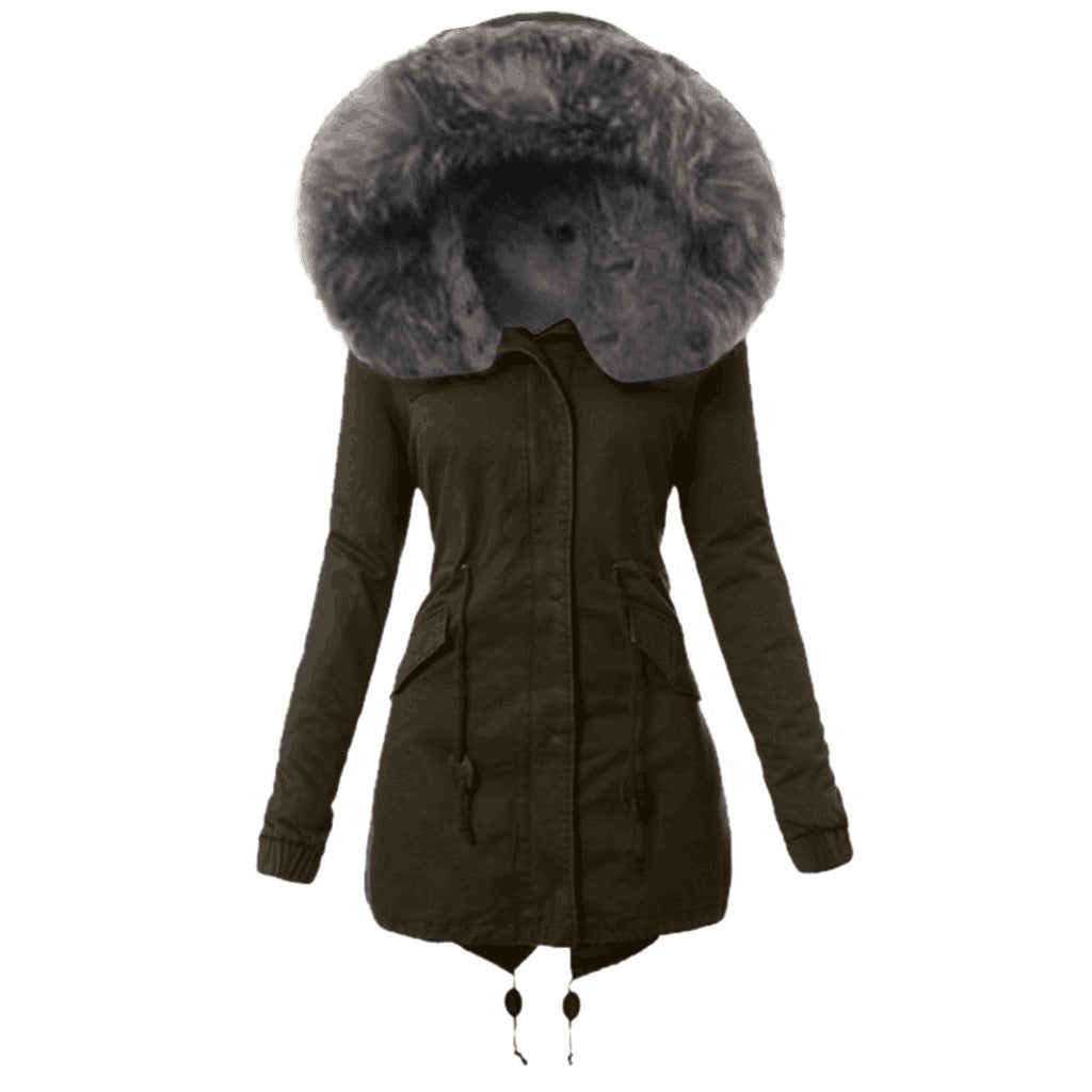Parka femme tendance avec col en fausse fourrure amovible Berg-Feldt