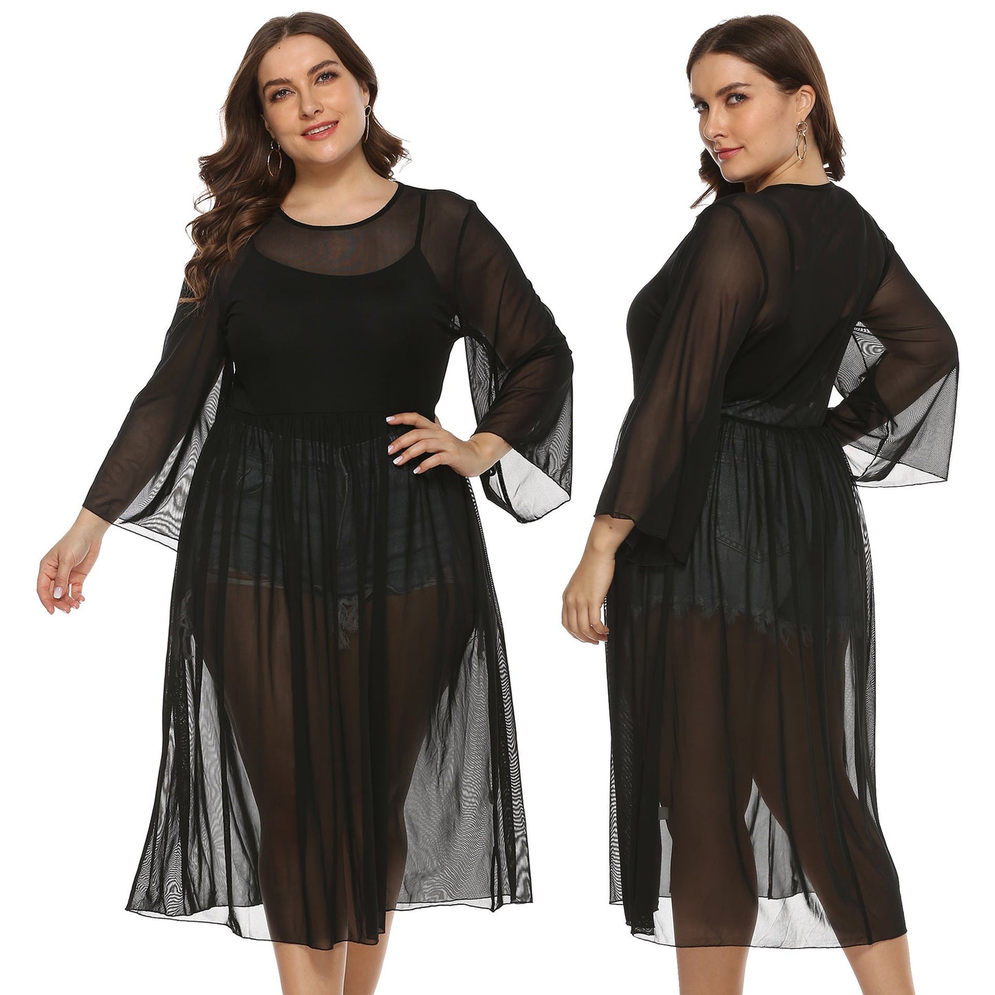 Damen Transparentes Langarm Strand-Kimono berg-feldt
 - berg-feldt