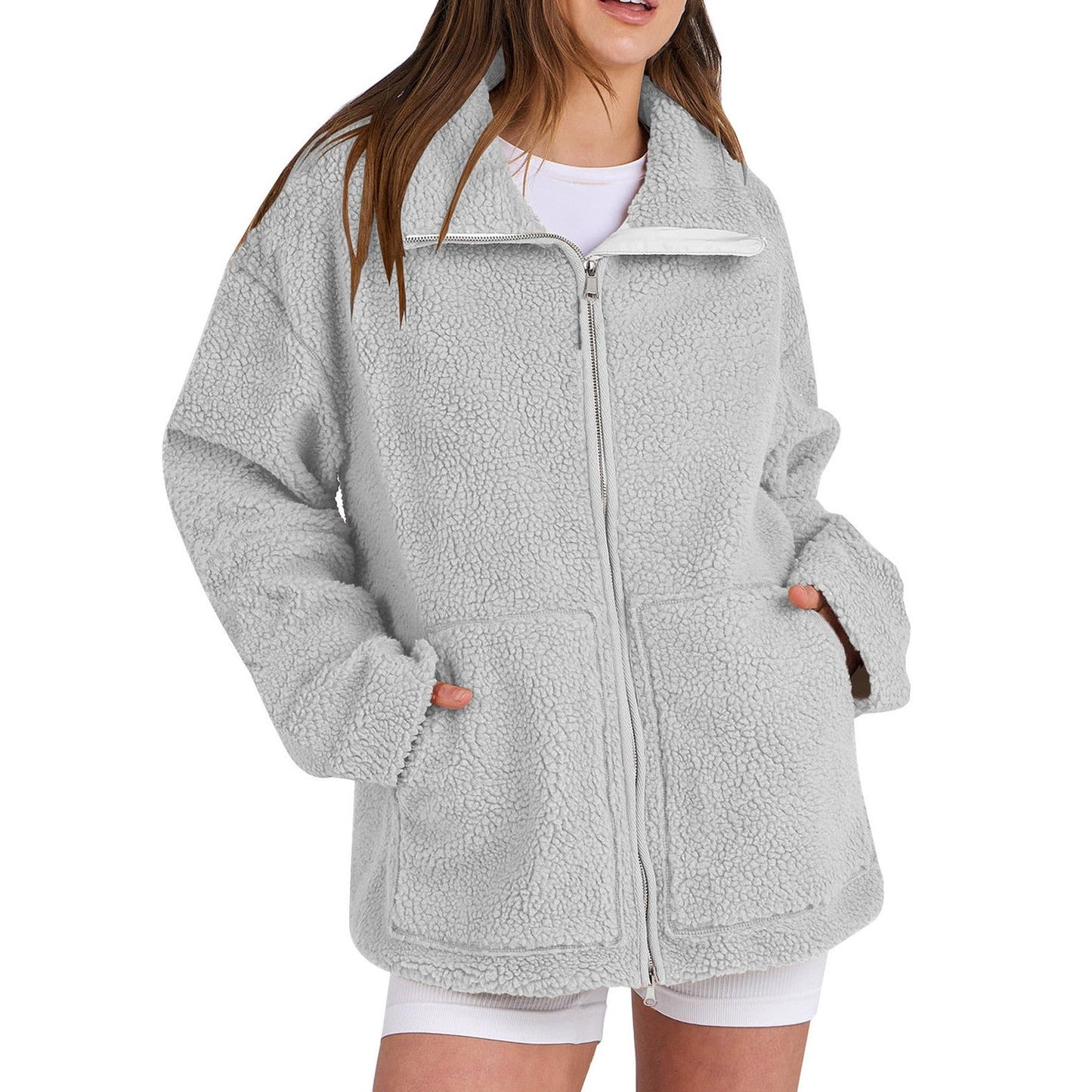 Berg-Feldt | Locker Wollmantel mit Rollkragen für Damen