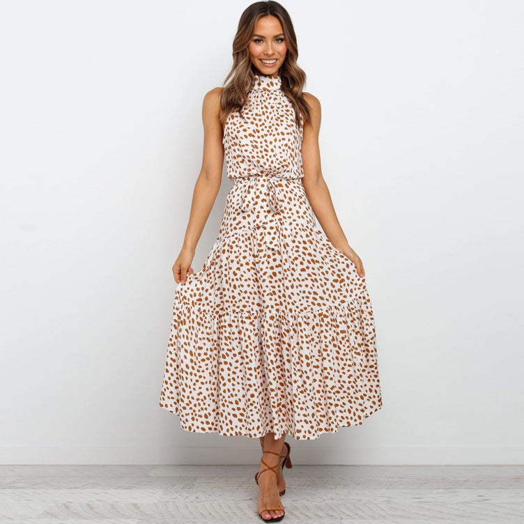Midi Dress with Tiered Skirt and Necklace – berg-feldt (Women's)