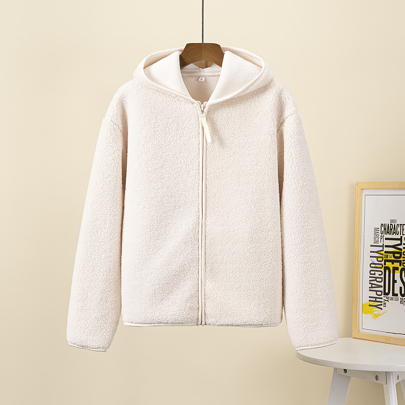 Berg-Feldt | Kapuzenjacke mit Reißverschluss und Weichem Sherpa Stoff, Fleece Weste