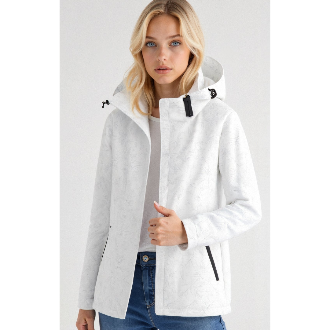 Berg-Feldt | Veste coupe-vent à capuche et fermeture éclair intégrale pour femme
