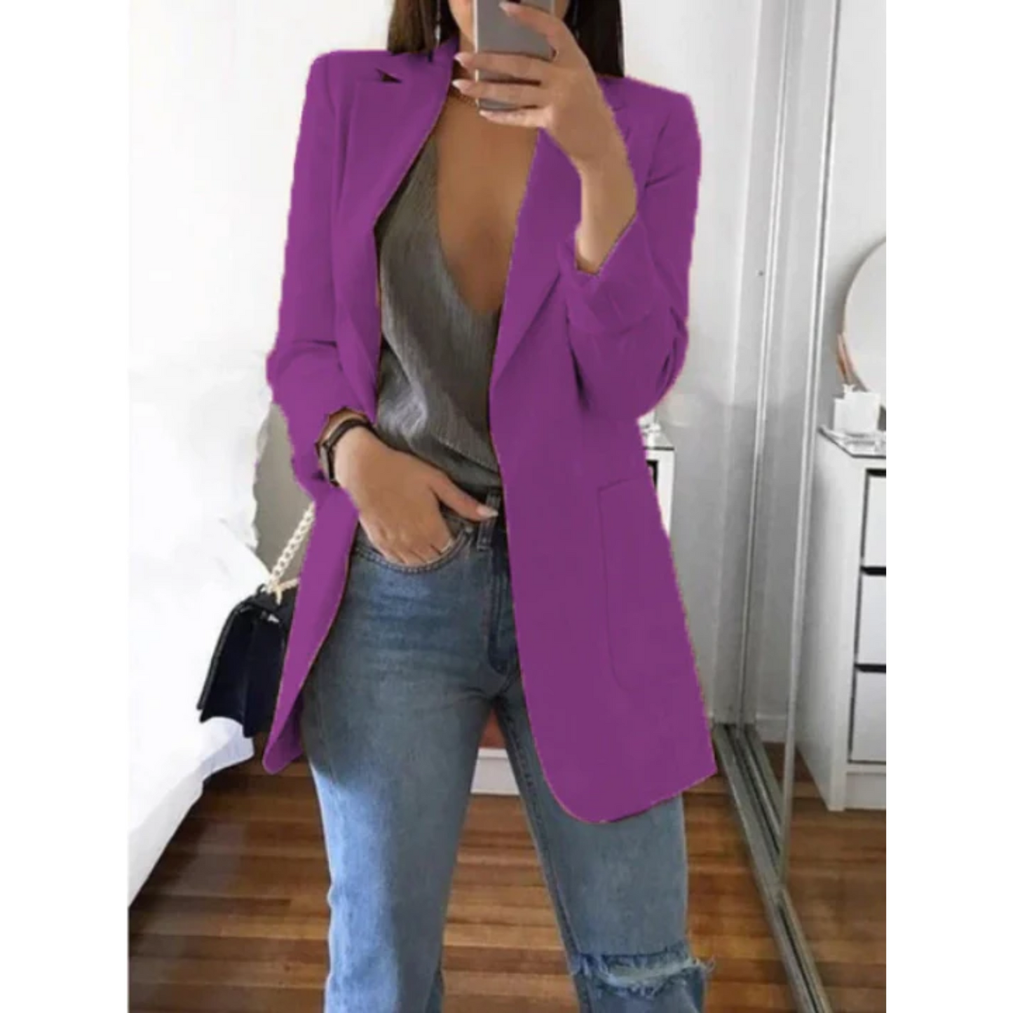 Blazer ajusté moderne et élégant Avelena
