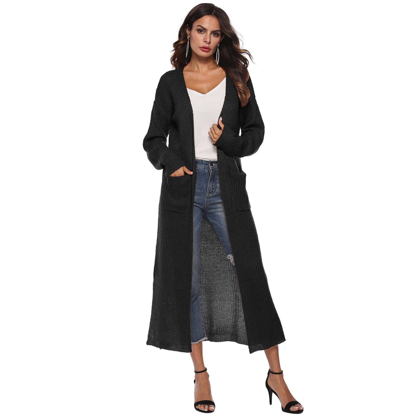 Langarm-Cardigan für Damen mit Taschen von Berg-Feldt