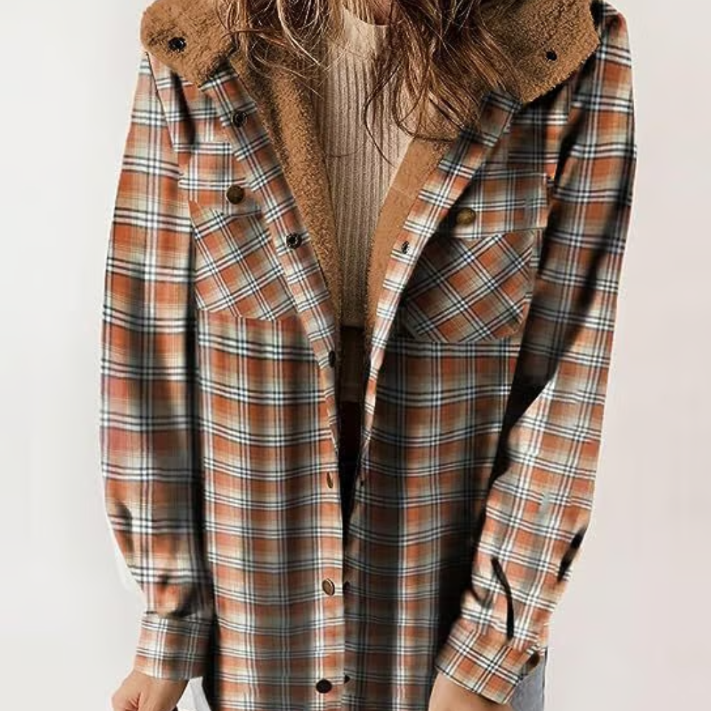 Berg-Feldt | Karierten Kapuzenjacke – Lässiger Herbst - Look