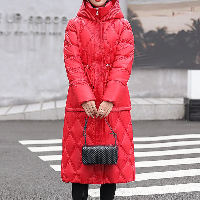 Berg-Feldt | Veste longue doublée d'hiver pour femme, idéale par temps froid