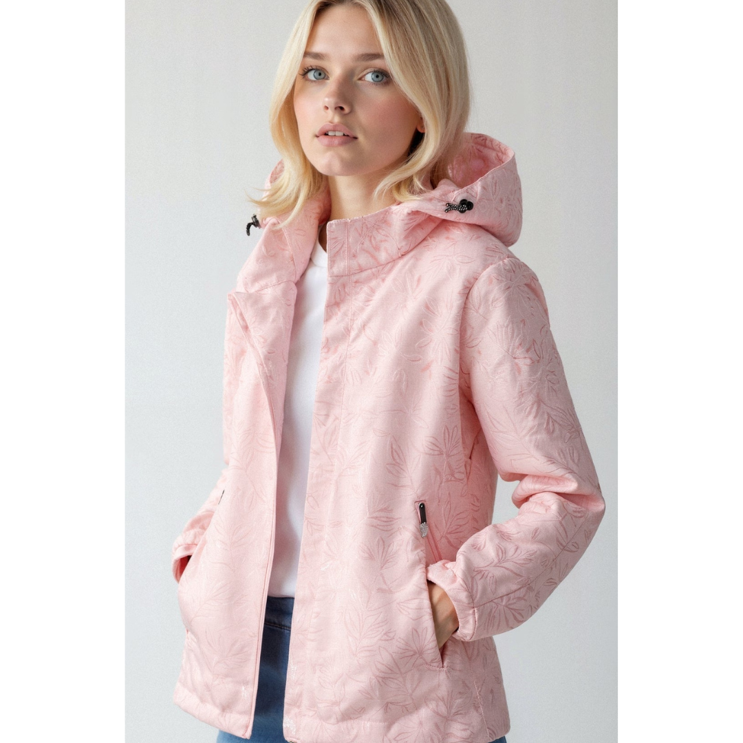 Berg-Feldt | Veste coupe-vent à capuche et fermeture éclair intégrale pour femme