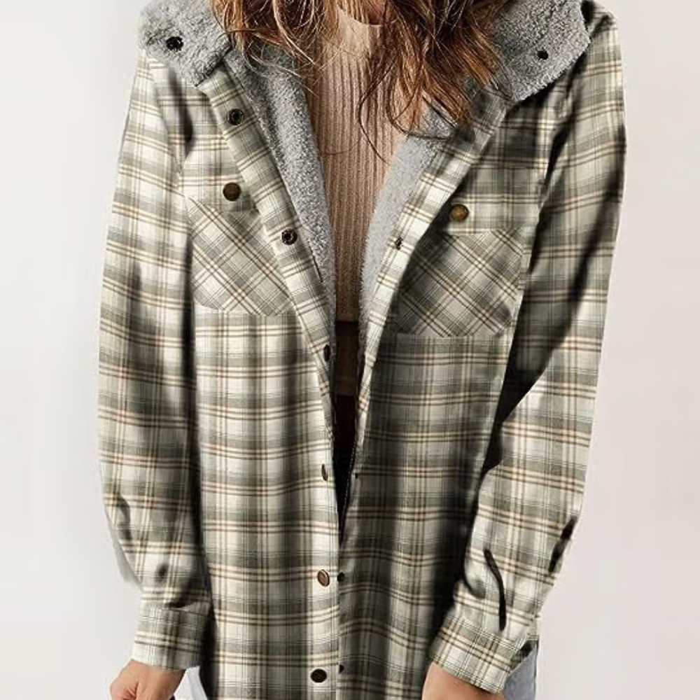Berg-Feldt | Karierten Kapuzenjacke – Lässiger Herbst - Look