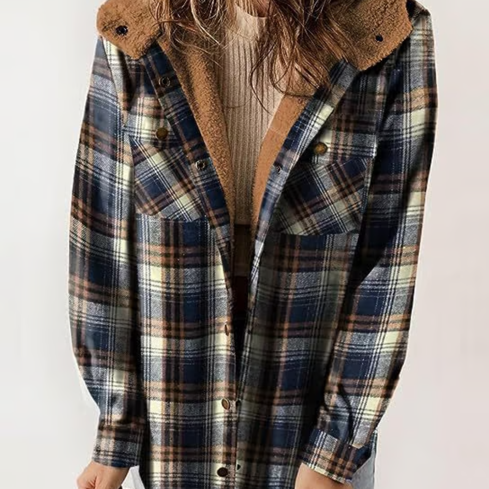Berg-Feldt | Karierten Kapuzenjacke – Lässiger Herbst - Look