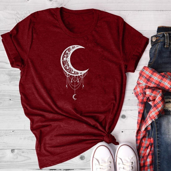 T-shirt en coton Fudus pour femme avec imprimé