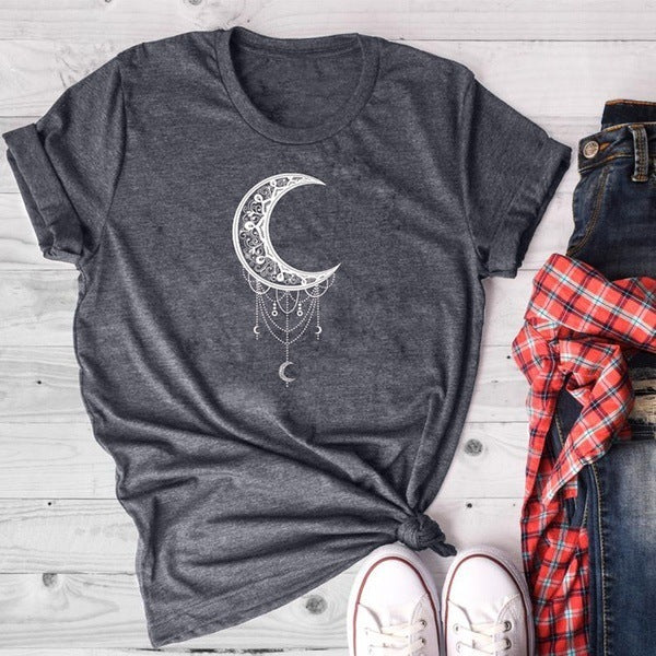 T-shirt en coton Fudus pour femme avec imprimé