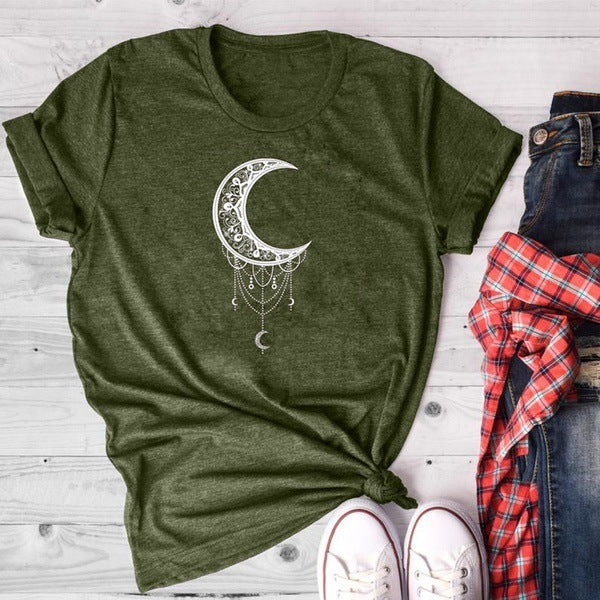 T-shirt en coton Fudus pour femme avec imprimé