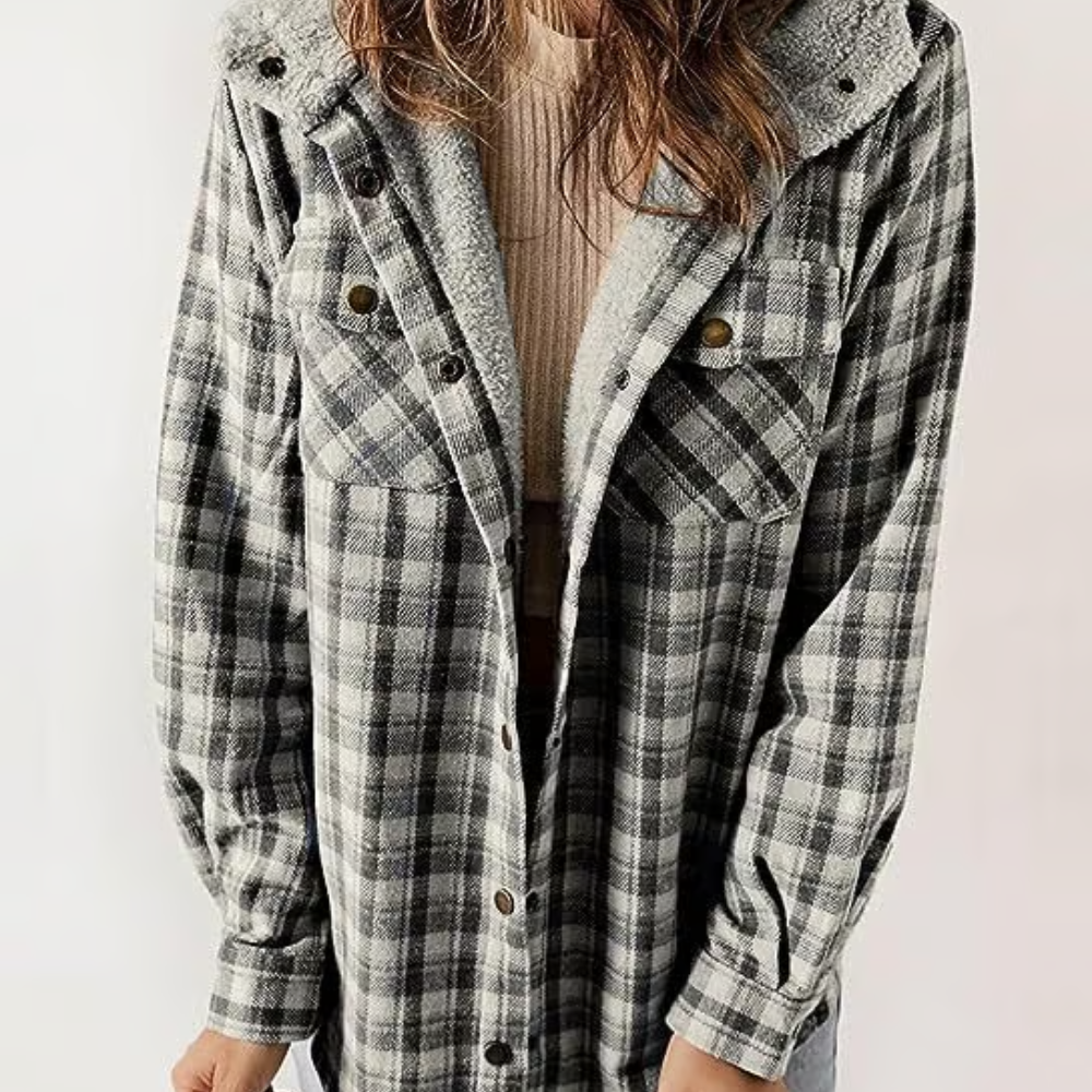 Berg-Feldt | Karierten Kapuzenjacke – Lässiger Herbst - Look
