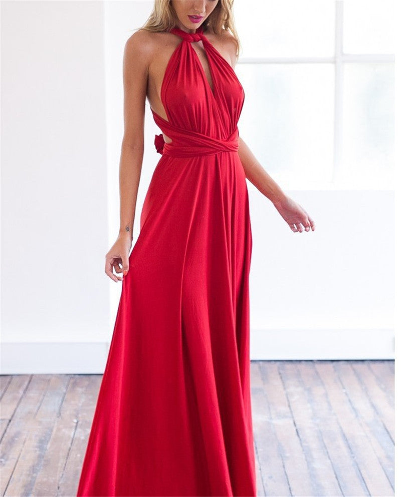 Robe bohème bandage pour femme de Fudus