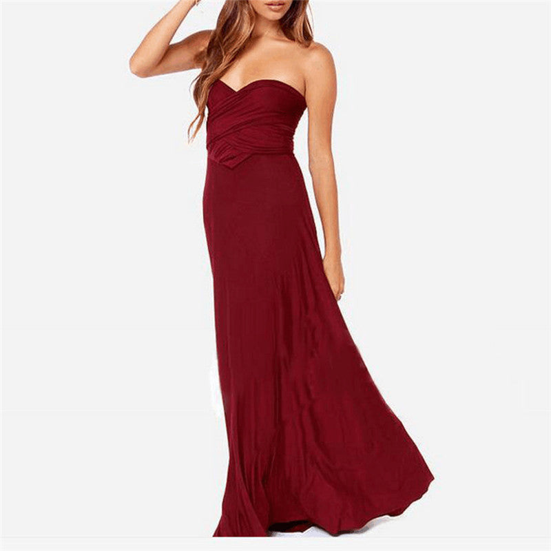 Robe bohème bandage pour femme de Fudus