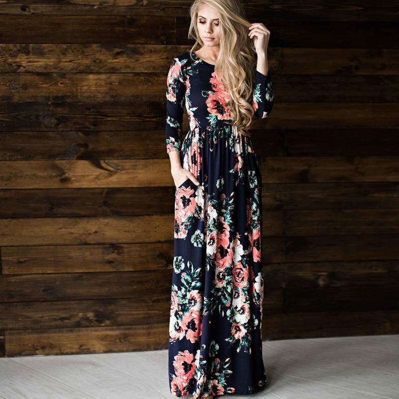 Damen Partykleid mit Druck von Fudus