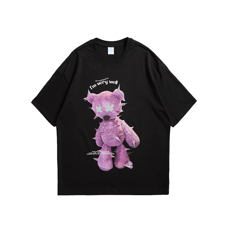 Grand t-shirt réfléchissant à motif animal de Fudus