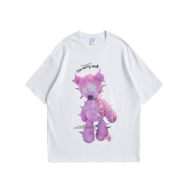 Grand t-shirt réfléchissant à motif animal de Fudus