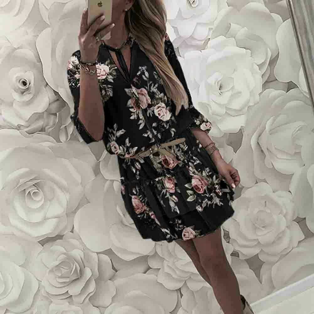Robe longue fleurie en mousseline de Fudus, style bohème chic