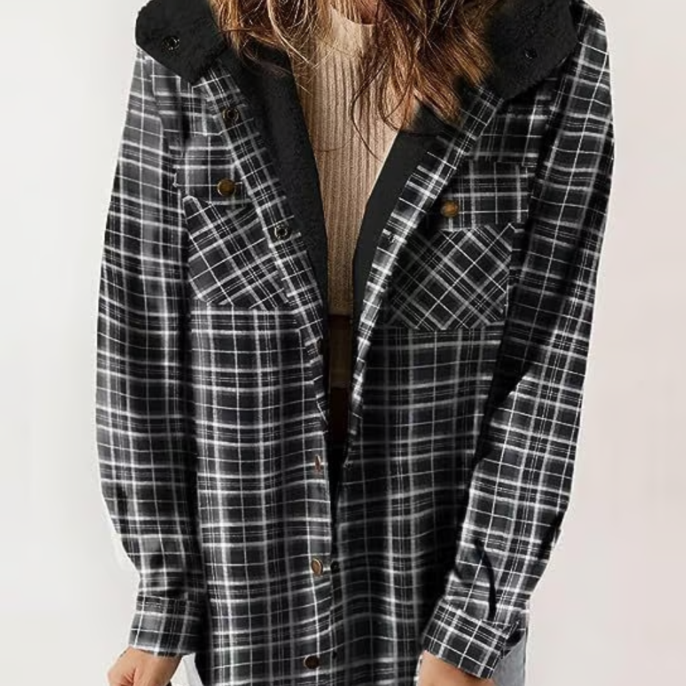 Berg-Feldt | Karierten Kapuzenjacke – Lässiger Herbst - Look