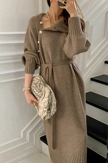 Berg-Feldt | Kleid mit Rollkragen