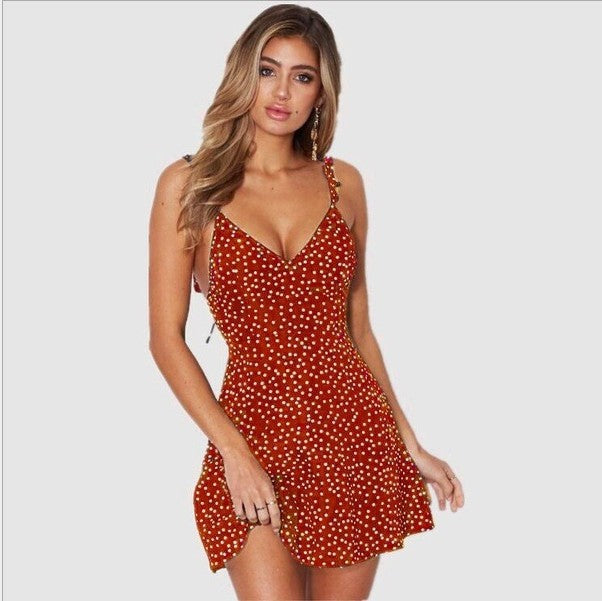Berg-feldt Robe courte à pois pour femme