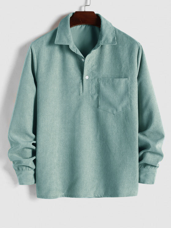 RAYMOND Chemise à demi-patte de boutonnage