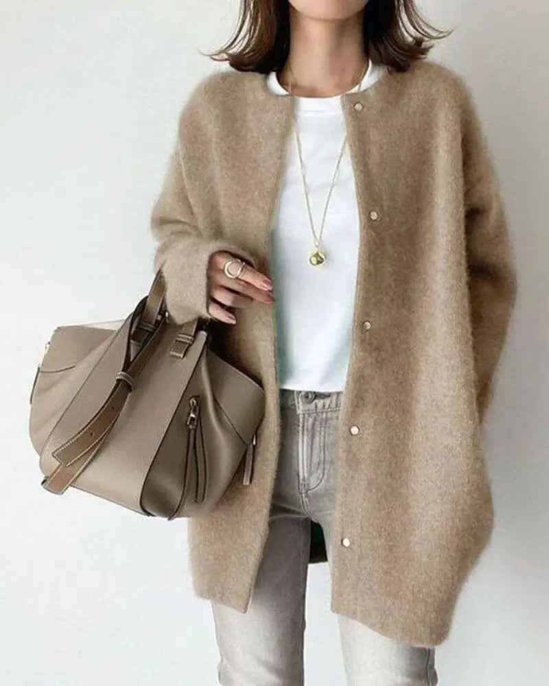 Berg-Feldt | Cardigan Femme en Laine et Mohair Chic et Confortable